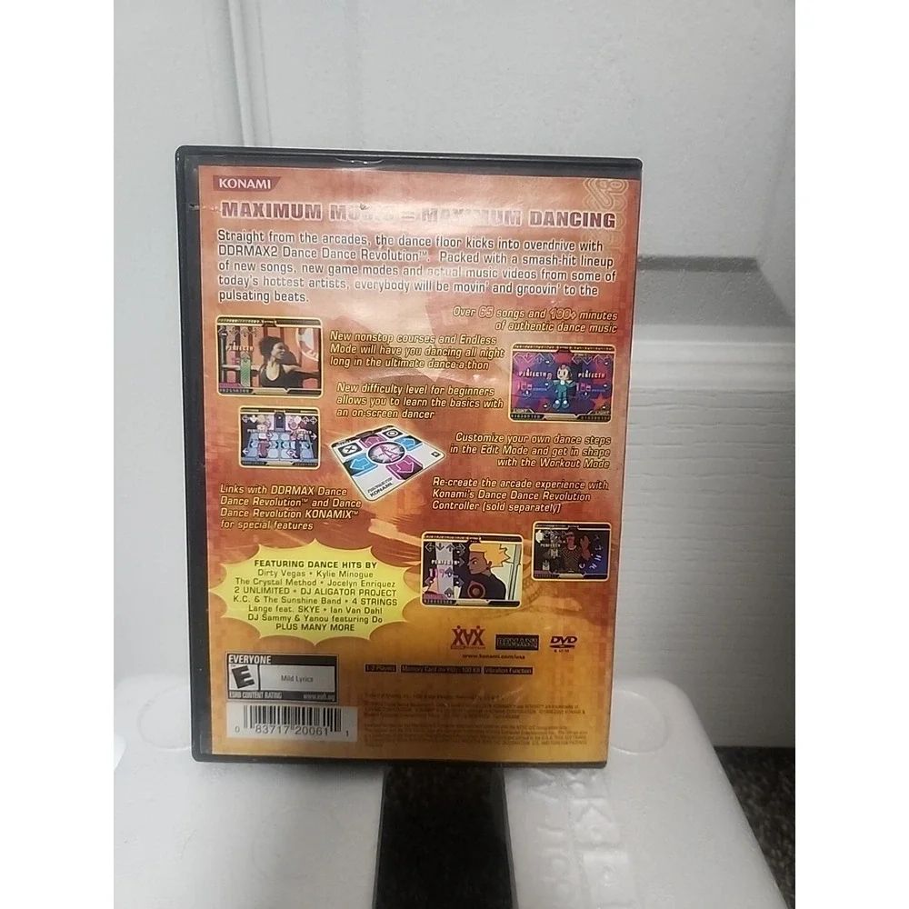 DDRMAX2 Dance Dance Revolution (PlayStation 2 PS2) With Instructions
